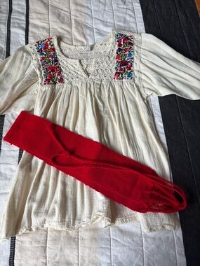 Crochet Cream Knit Top with Openwork Texture